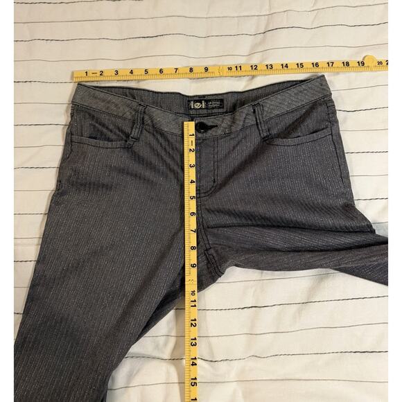l.e.i | Vintage Y2K Striped Flare Pants Womens Multi Stretch- Size 13 - Picture 6 of 7